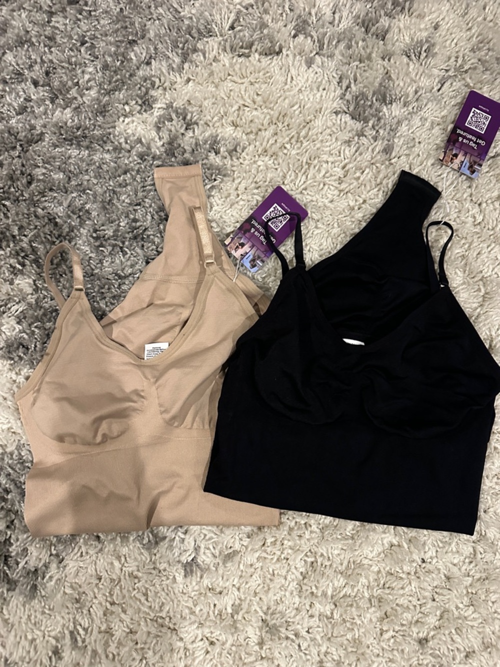 Seamless Comfort heyshape shapewear — Black and Nude